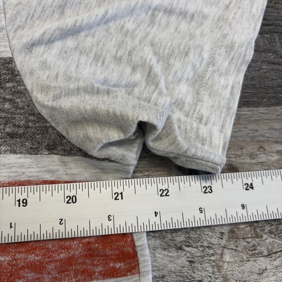 '47 Brand Cleveland Browns Heather Gray Mens L Brownie Elf‎ Chest Stripe T-Shirt - Picture 5 of 7